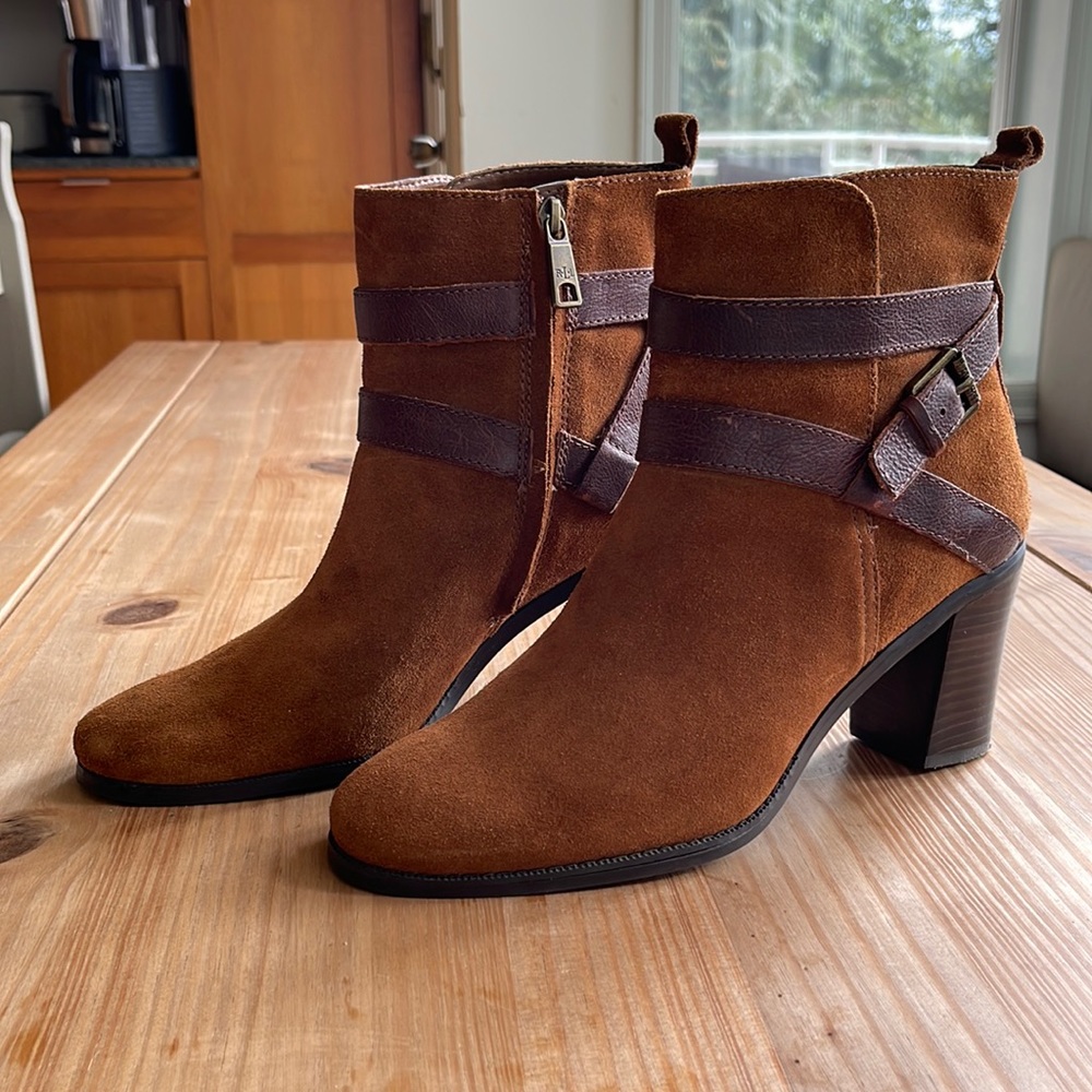 Ralph Lauren Suede Leather Boots